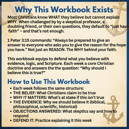 Valorrea Systematic Theology: 52 Week Workbook for Adults